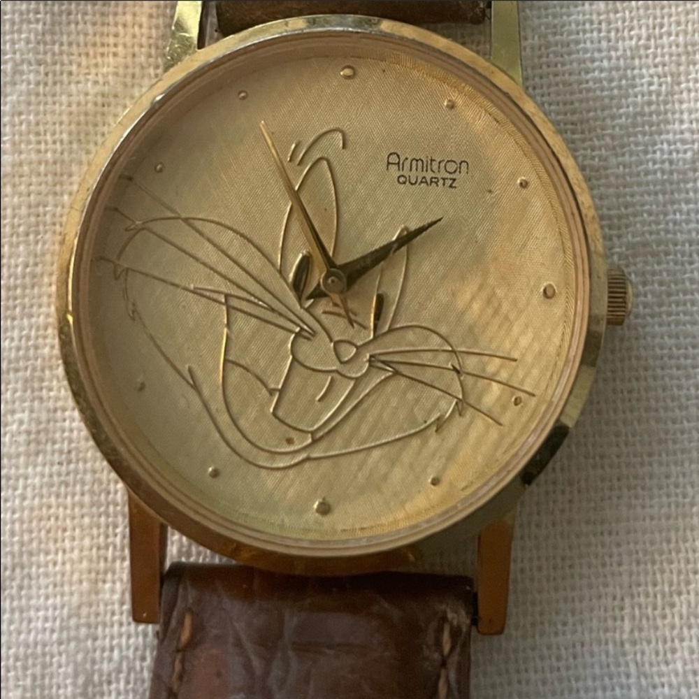 Vintage Armitron Bugs Bunny 1992 Warner Bros wristwatch quartz Needs Battery